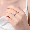 Brass Open Cuff Rings for Woman RJEW-M161-02P-4