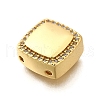 Brass Micro Pave Clear Cubic Zirconia Multi-Strand Links KK-B136-14G-2