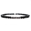 Natural Frosted Round Obsidian Beaded Bracxelets for Men OI5065-2-1