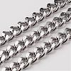 Tarnish Resistant 304 Stainless Steel Cuban Link Chains CHS-K001-19-5mm-1