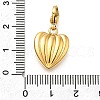 Heart 304 Stainless Steel Pendant Decorations STAS-R159-41G-06-3