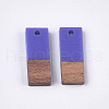 Resin & Walnut Wood Pendants RESI-S358-79H-2