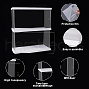 2-Tier Transparent Acrylic Minifigures Display Case ODIS-WH0043-23B-3