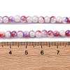 Pearlized Handmade Lampwork Beads Strands LAMP-R020-04G-4