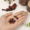 2 Sets 2 Colors Natural Black Agate & Red Agate Beads G-TA0001-45-6