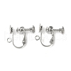 316 Surgical Stainless Steel Clip-on Earring Findings STAS-Z127-02P-1