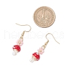 Handmade Lampwork Dangle Earrings EJEW-MZ00440-01-3