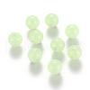 Luminous Acrylic Round Beads LACR-YW0001-01-4mm-1