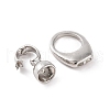 Brass Fold Over Clasps KK-U016-01P-2