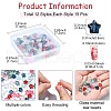 12 Colors Transparent Glass Beads GLAA-YW0003-67-2