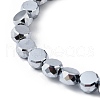 Electroplate Glass Beads Strands EGLA-L045-G-FP01-3