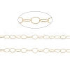 Brass Hollow Oval Link Chains CHC-M025-29G-2