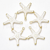 Spray Painted Alloy Pendants X-PALLOY-T065-24D-1
