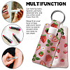 Elastic Neoprene Keychains KEYC-WH0045-005-4