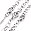 Non-Tarnish 304 Stainless Steel Pendant Necklaces Sets NJEW-JN02525-4
