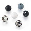78Pcs 6 Style Food Grade Eco-Friendly Silicone Focal Beads SIL-TA0001-12-3