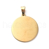 304 Stainless Steel Pendants STAS-C062-06G-2