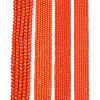 Opaque Solid Color Imitation Jade Glass Beads Strands EGLA-A044-P3mm-D03-2