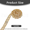 Zinc Alloy Rhinestone Cup Chains FIND-WH0167-02G-2