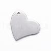 Tarnish Resistant 201 Stainless Steel Stamping Blank Tag Pendants STAS-D445-060-2
