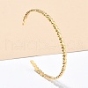 304 Stainless Steel Cuff Bangles for Women AJEW-P127-15G-1
