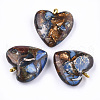 Assembled Bronzite and Imperial Jasper Pendants X-G-T111-04G-1