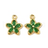 Brass Micro Pave Cubic Zirconia Pendants KK-D373-02C-G-1