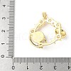 Brass Micro Pave Clear Cubic Zirconia Celestial Pendants ZIRC-I071-09G-3