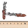 Synthetic Goldstone Faceted Double Termimal Pointed Big Pendants G-P547-03AS-11A-2