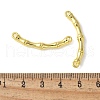 Alloy Curved Bamboo Stick Connector Charms PALLOY-S044-07A-G-3