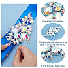 Fingerinspire 1Pc Brass Rhinestone Appliques DIY-FG0005-52A-4