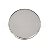 304 Stainless Steel Cuff Ring Components STAS-D372-07P-09-2