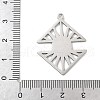 304 Stainless Steel Pendants STAS-S174-28P-3