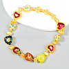 Alloy Enamel Link Necklaces FS-WGF424C-01-2