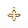 304 Stainless Steel Tiny Cross Charms STAS-M208-06-1