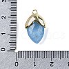 Natural Dyed Jade Imitation Aquamarine Pendants G-U019-03A-10-3