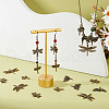   96Pcs 6 Style Tibetan Style Alloy Pendants TIBEP-PH0001-70-5