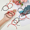 FIBLOOM 8Pcs 8 Style Lampwork Evil Eye Braided Bead Bracelets Set BJEW-FI0001-45-10