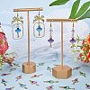 SUNNYCLUE 32Pcs 8 Colors Printed Alloy Pendants ENAM-SC0005-39-4