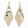 Epoxy Resin Pendants RESI-S365-03-1