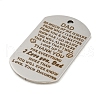 Non-Tarnish 201 Stainless Steel Pendants STAS-L079-01P-03-2