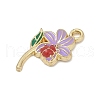 Alloy Enamel Pendants PALLOY-V003-01G-04-2