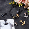 ARRICRAFT 12Pcs 3 Colors 304 Stainless Steel Hook Clasps STAS-AR0001-86-4