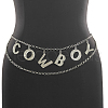 Alloy Crystal Rhinestone Cowboy Tassel Body Chains WG5CCBF-01-1
