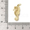 Brass Micro Pave Cubic Zirconia Pendants X-KK-R002-18G-3