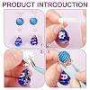 BENECREAT 20Pcs Sterling Silver Stud Earring Findings STER-BC0002-24C-4