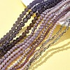 Electroplate Glass Beads Strands EGLA-FS0001-42F-7