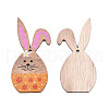 Single-Sided Printed Wood Big Pendants WOOD-N005-89-A02-1