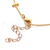 Brass Twisted Chain Curb Chain Necklaces NJEW-JN03092-02-3