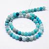Frosted Natural Agate Beads Strands G-F365-8mm-03-2